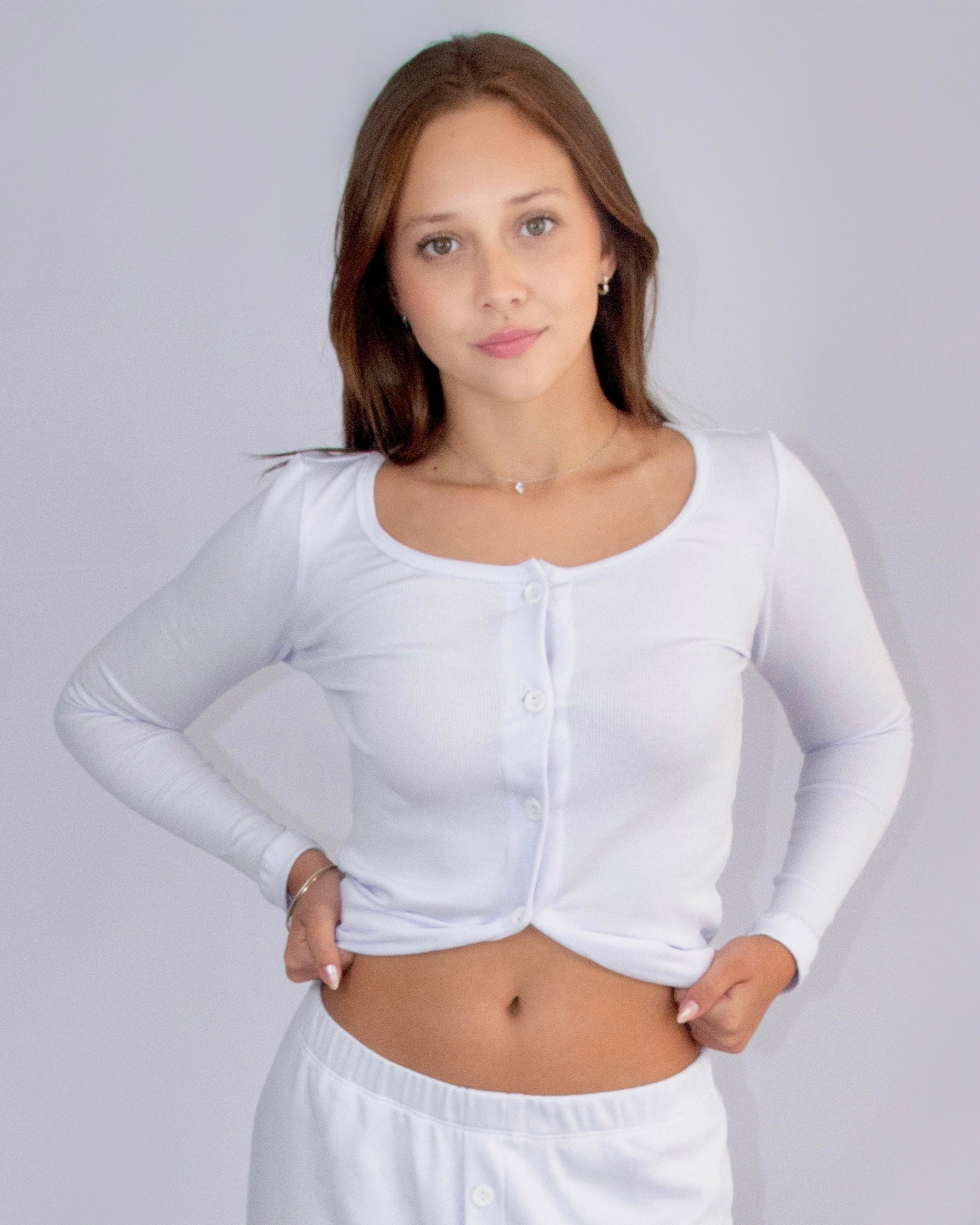 Casaquinho Canelado Branco - Bunnies Dream World