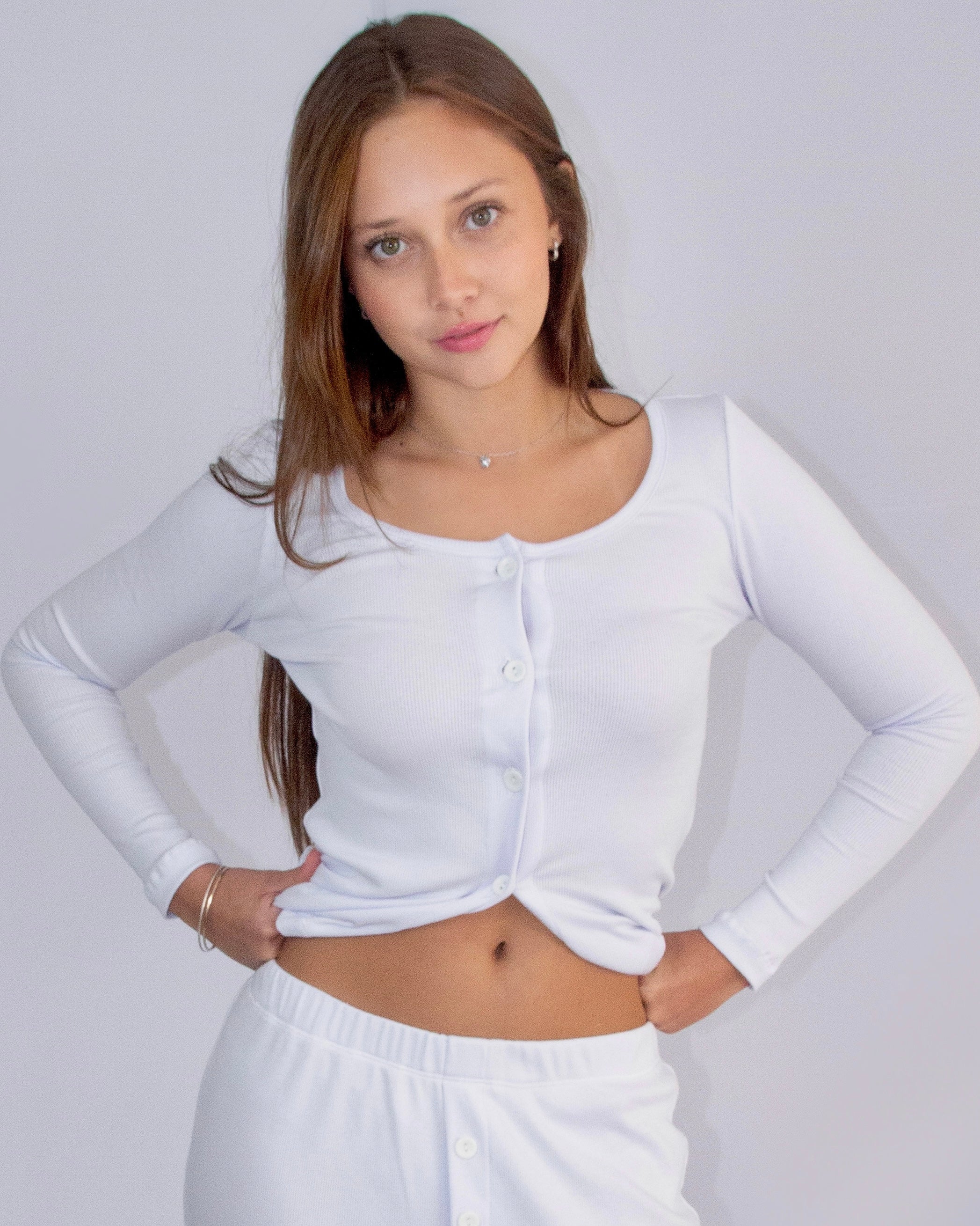 Casaquinho Canelado Branco - Bunnies Dream World